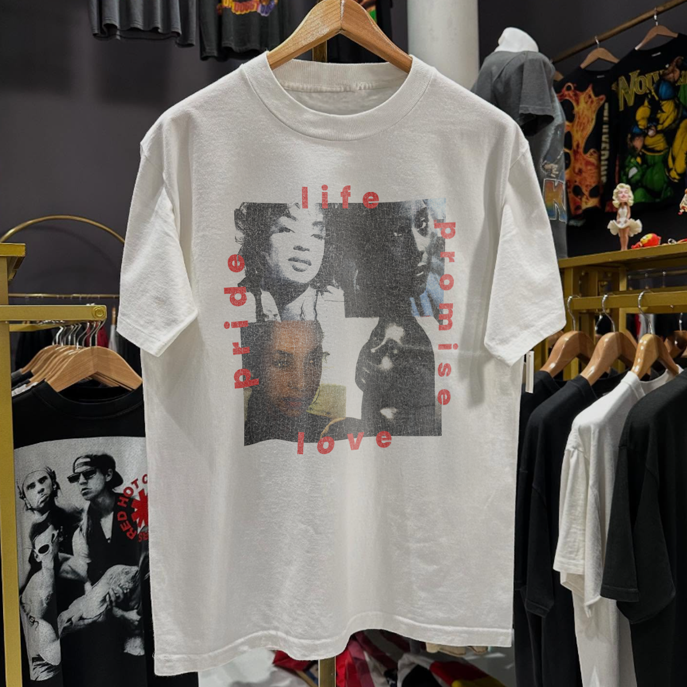 Sade Summer Delux Rare Washed White Tshirt – Strike Anywhere Vintage