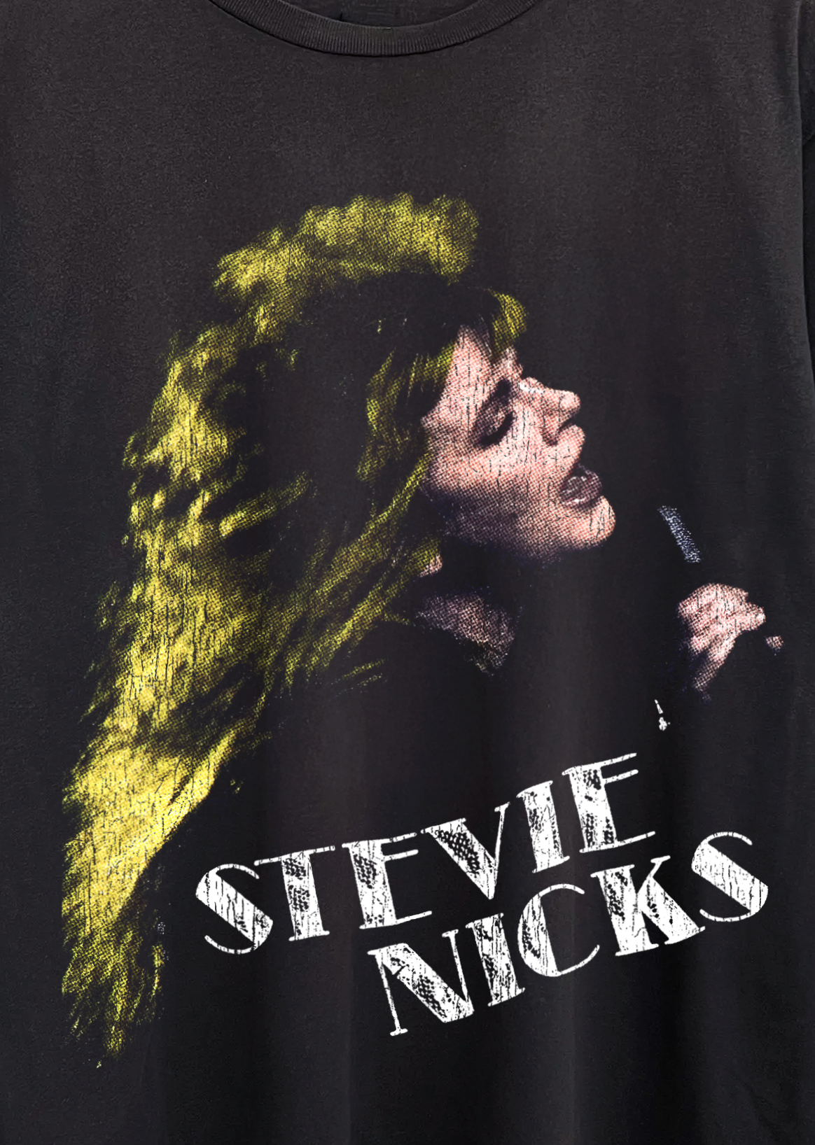 Rare Stevie Nicks Tour Washed Black Tee