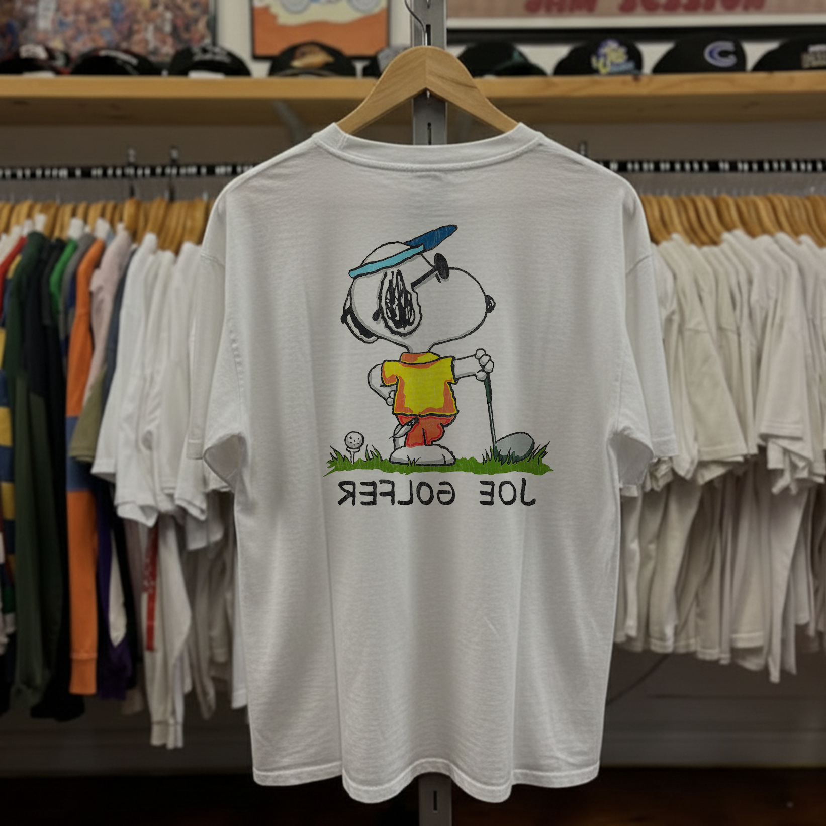 Rare Joe Golfer Washed White Tee