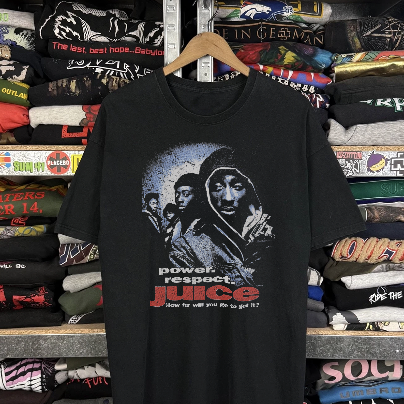 1992 Tupac Juice Promo Washed Black Tee