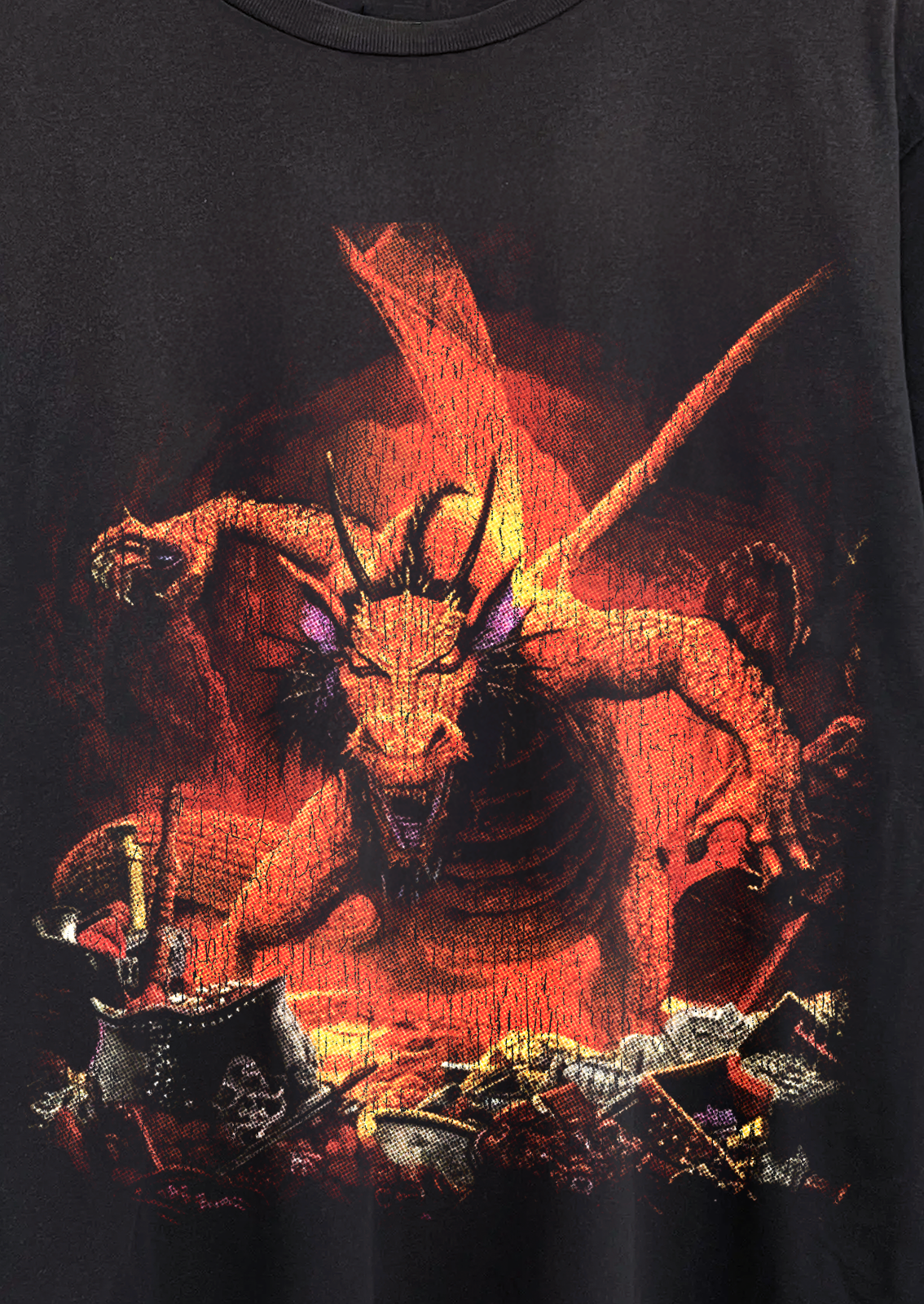 D&D Dragon Washed Black Tee