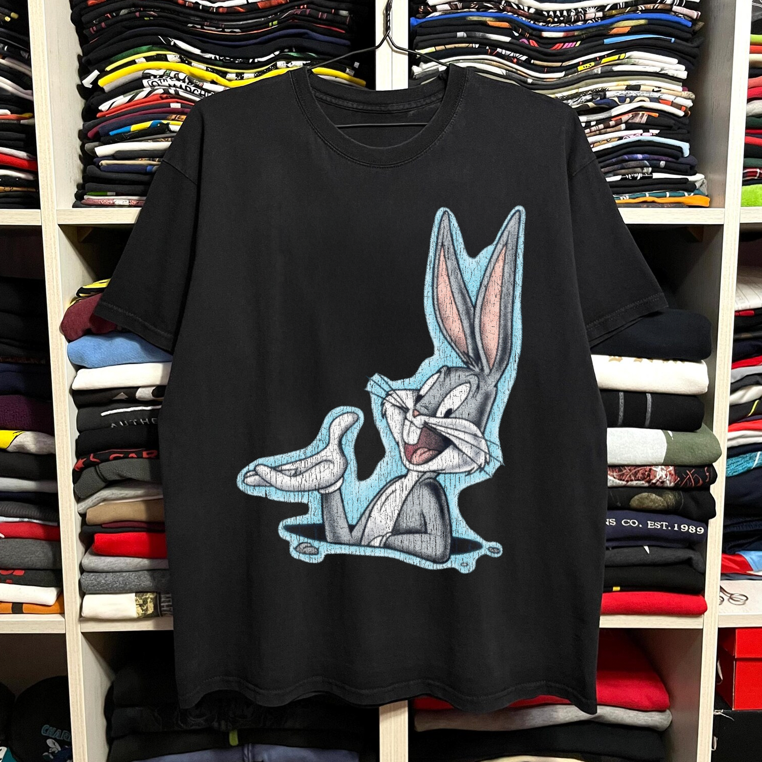 Bugs Washed Black Tee