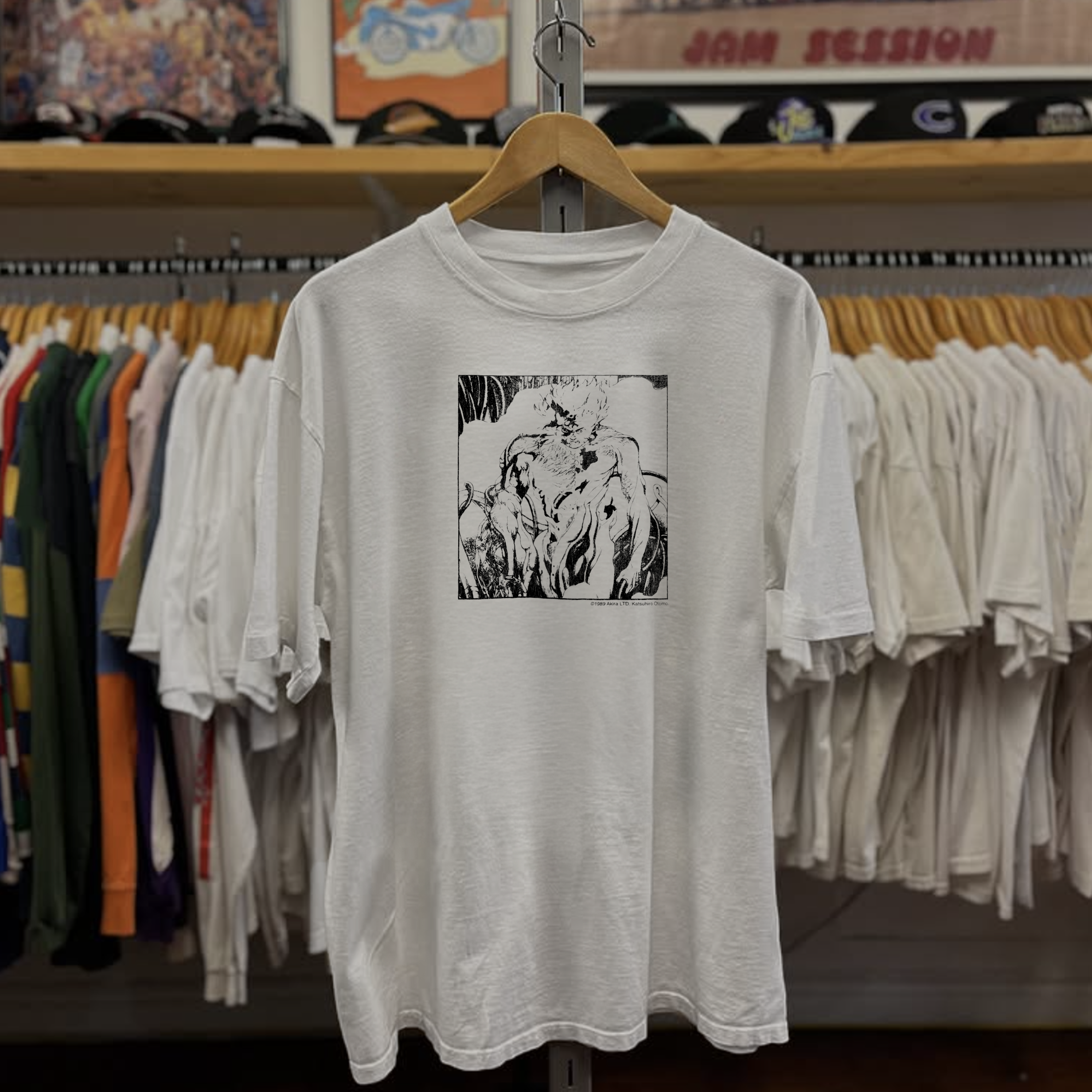 1989 Akira Washed White Tee