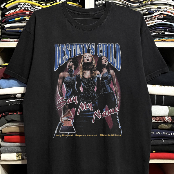 Rare Destiny's Child Say My Name Tour Washed Black Tee – Strike