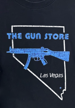 Rare The Gun Store Las Vegas Washed Black Tee
