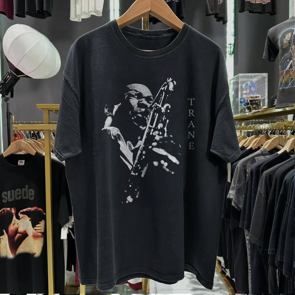 Vintage John Coltrane 1999 Washed Black T-shirt – Strike Anywhere