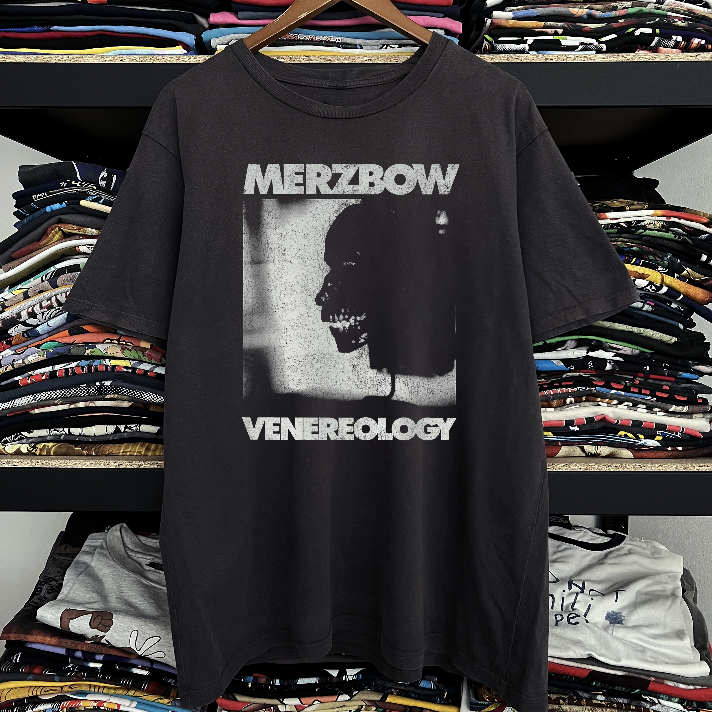 2000s Merzbow Venereology Washed Black Tee