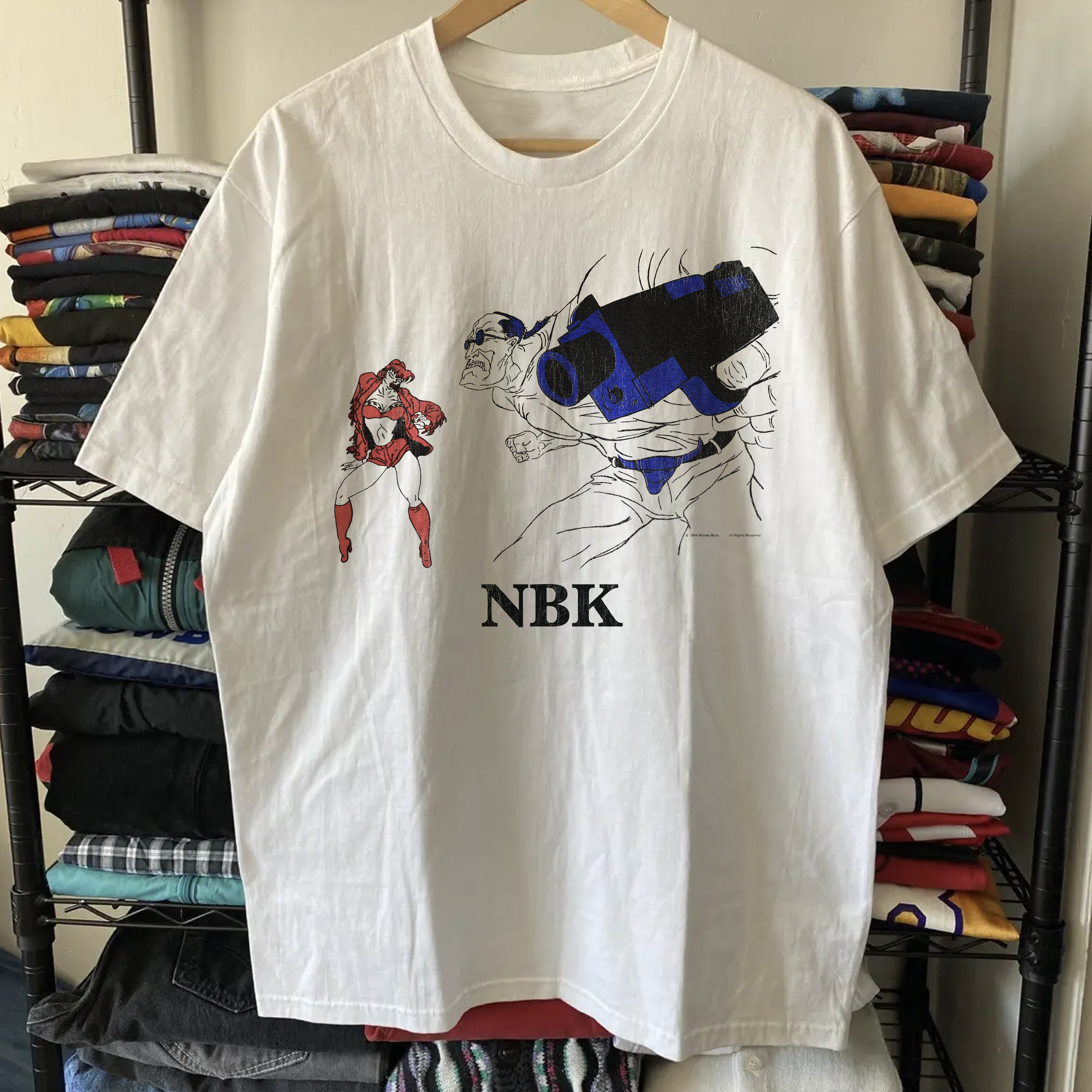 90S NATURAL BORN KILLERS WASHED WHITE TEE